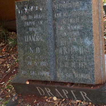 DRAPER Harry N.D. 189?-1985 &amp; Helena ? 1910-1971