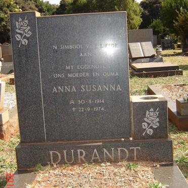 DURANDT Anna Susanna 1914-1974