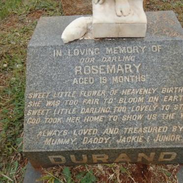 DURAND Rosemary