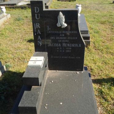 DURAN Jacoba Hendrika 1899-1984