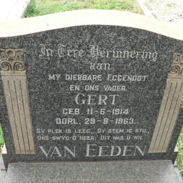EEDEN Gert, van 1914-1963