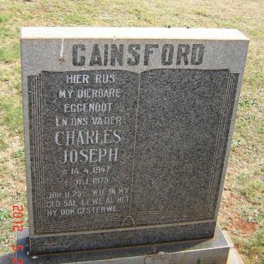 GAINSFORD Charles Joseph 1947-1975