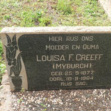 GREEFF Louisa F. nee MYBURGH 1877-1964