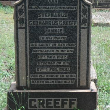 GREEFF Stephanus Gerhardus 1900-1932