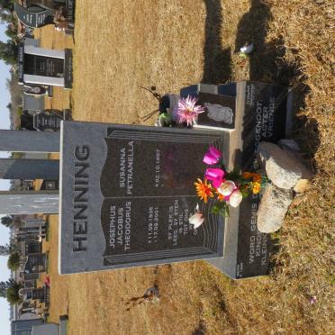 HENNING Josephus Jacobus Theodorus 1936-2001 &amp; Susanna Petranella 1957-