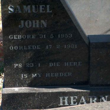 HEARN Samuel John 1953-1981 