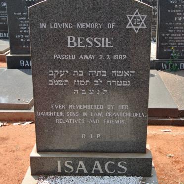 ISAACS Bessie -1982
