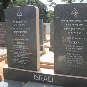 ISRAEL Sydney -1958 &amp; Evelyn -1972