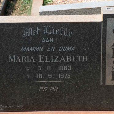 JANSE Maria Elizabeth 1883-1975