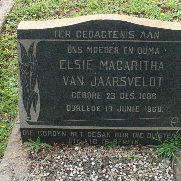 JAARSVELDT Elsie Magaritha, van 1886-1968