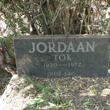 JORDAAN Tok 1920-1977