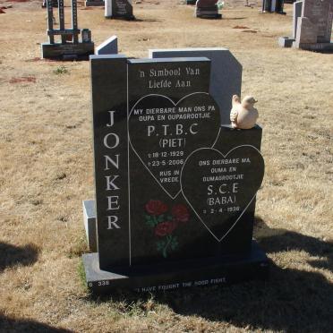 JONKER P.T.B.C. 1929-2006 &amp; S.C.E. 1936-