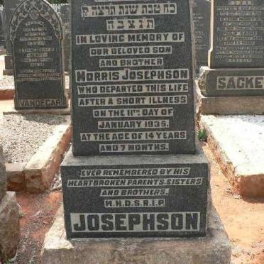 JOSEPHSON Morris -1935