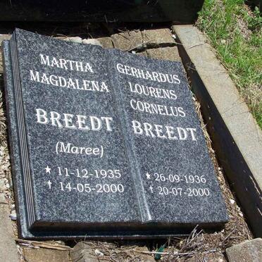 JOOSTE Gerhardus Lourens Cornelius 1936-2000 &amp; Martha Magdalena MAREE 1935-2000