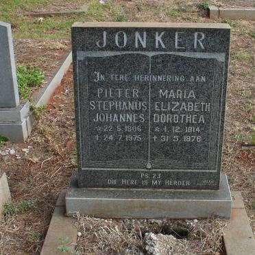 JONKER Pieter Stephanus Johannes 1905-1975 &amp; Maria Elizabeth Dorothea 1914-1976