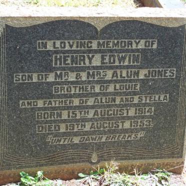 JONES Henry Edwin 1914-1953
