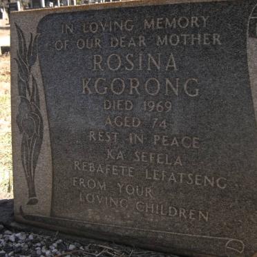 KGORONG Rosina -1969