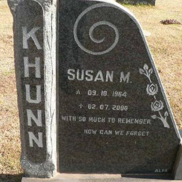 KHUNN Susan M. 1964-2000