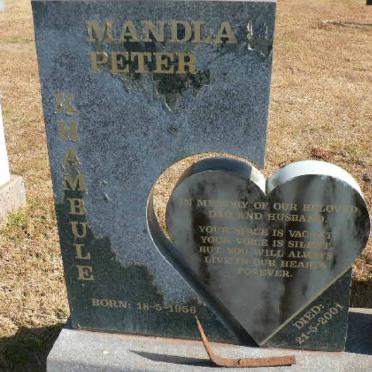 KHAMBULE Mandla Peter 1956-2001