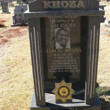KHOZA Aaron Mfana 1961-2007