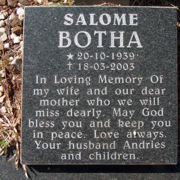 KIRCHNER Kevin 1956-1983 :: Bernhard 1954-1983 LUBBE :: BOTHA Salome 1939-2003