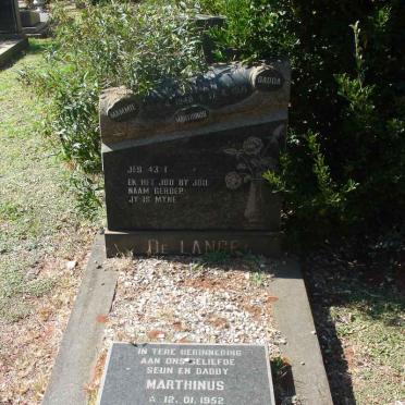 LANGE Johan, de 1949-1971 :: DE LANGE Marthinus 1952-1989 