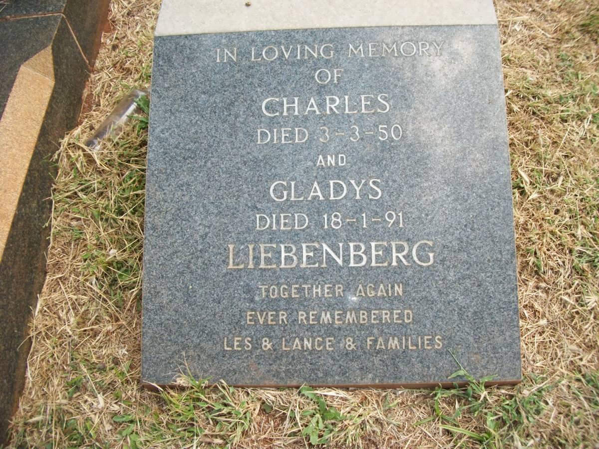 LIEBENBERG Charles -1950 &amp; Gladys -1991