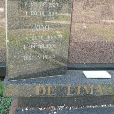 LIMA Joao, de 1921-1995 &amp; Inez Da Conceicao 1927-1994