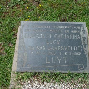 LUYT Elizabeth Catharina nee VAN JAARSVELDT 1908-1952