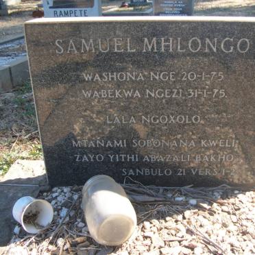 MHLONGO Samuel 1972-1975
