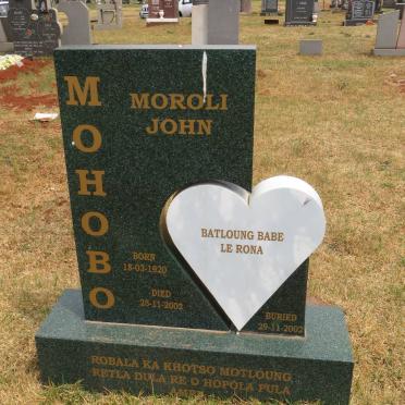 MHOBO Moroli John 1920-2002