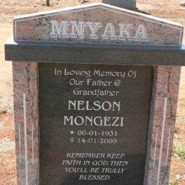MNYAKA Nelson Mongezi 1931-2009