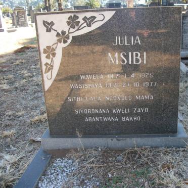 MSIBI Julia 1925-1977