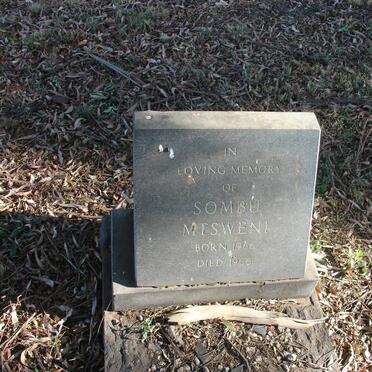 MTSWENI Sombu 1966-1966