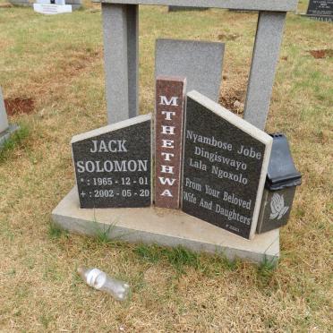 MTHETHWA Jack Solomon 1965-2002