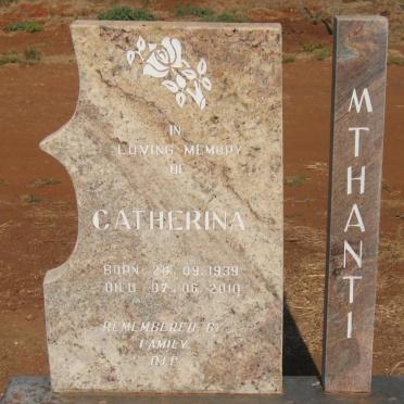 MTHANTI Catherine 1939-2010