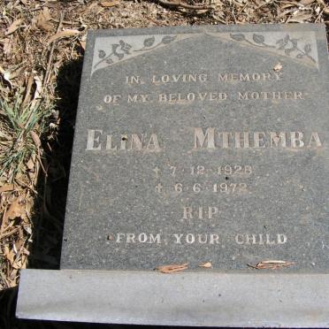 MTHEMBA Elina 1928-1972
