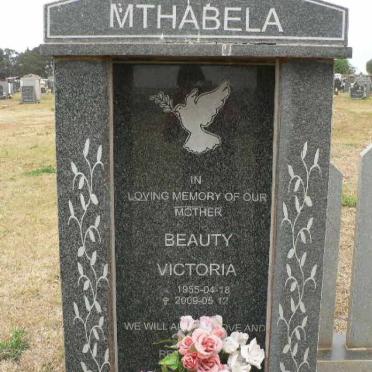 MTHABELA Beauty Victoria 1955-2009
