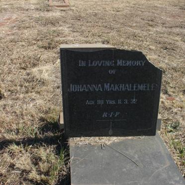 MAKHALEMELE Johanna -1932