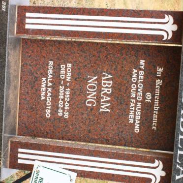 MASHABELA Abram Nong 1952-2008