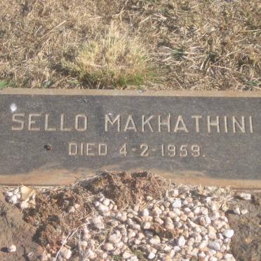 MAKHATHINI Sello -1959