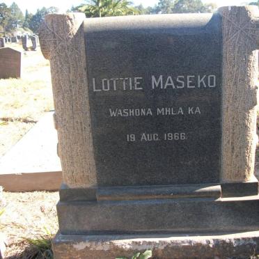 MASEKO Lottie -1966