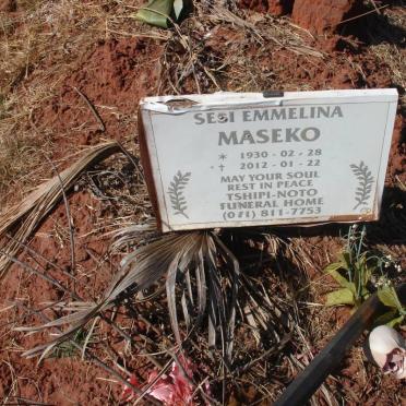 MASEKO Sesi Emmelina 1930-2012