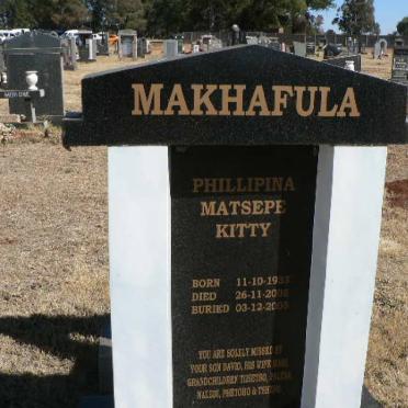 MAKHAFULA Phillipina Matsepe Kitty 1983-2005