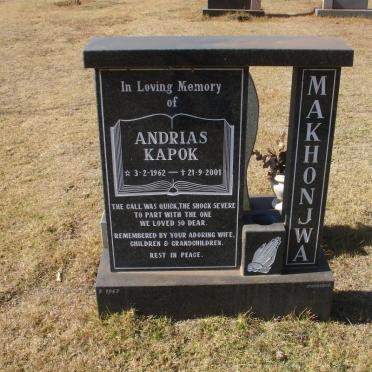 MAKHONJWA Andreas Kapok 1962-2001