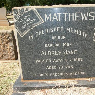 MATTHEWS Audrey Jane -1967
