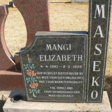 MASEKO Mangi Elizabeth 1947-1999