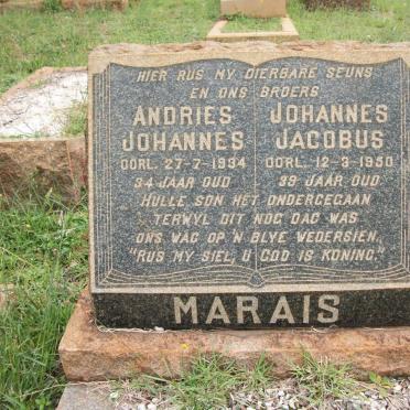 MARAIS Andries Johannes -1934 :: MARAIS Johannes Jacobus -1950