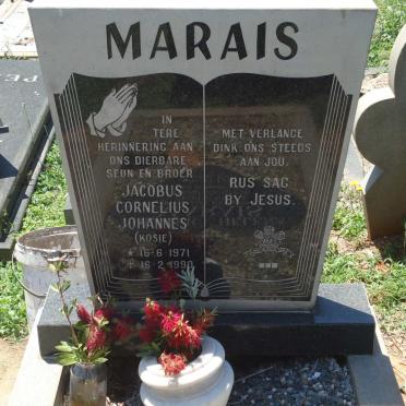 MARAIS Jacobus Cornelius Johannes 1971-1990