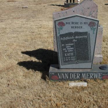 MERWE Katie, van der 1939-2006